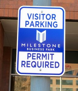 Informational Signs 5b7da26d4efdb custom parking outdoor metal traffic sign safety wayfinding 256x300